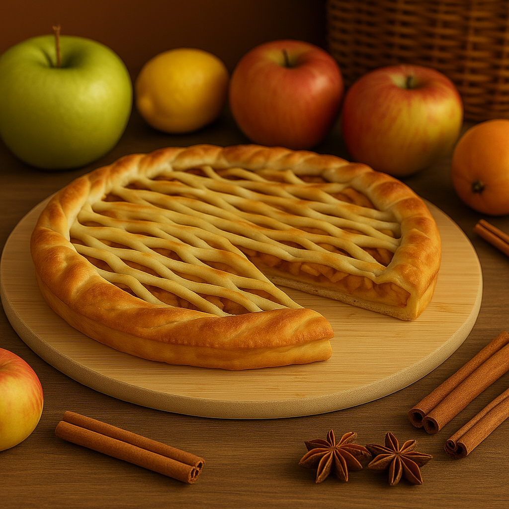 Pastete mit Äpfeln und Zimt