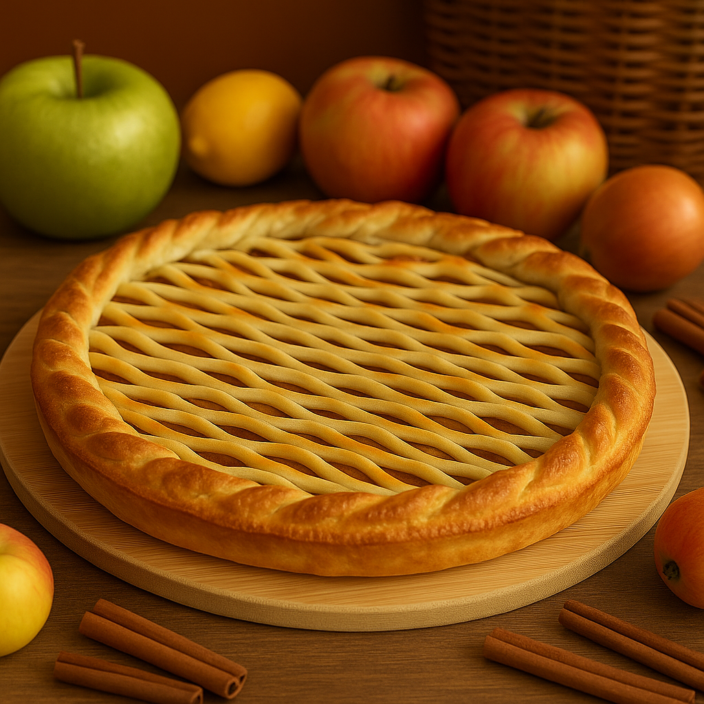 Pastete mit Äpfeln und Zimt