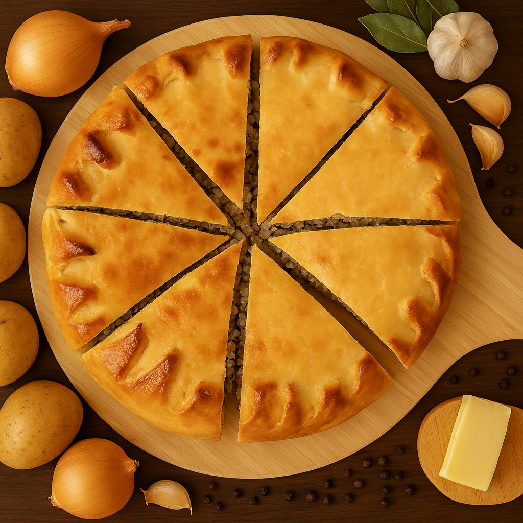 Pastete mit Kartoffeln und Fleisch