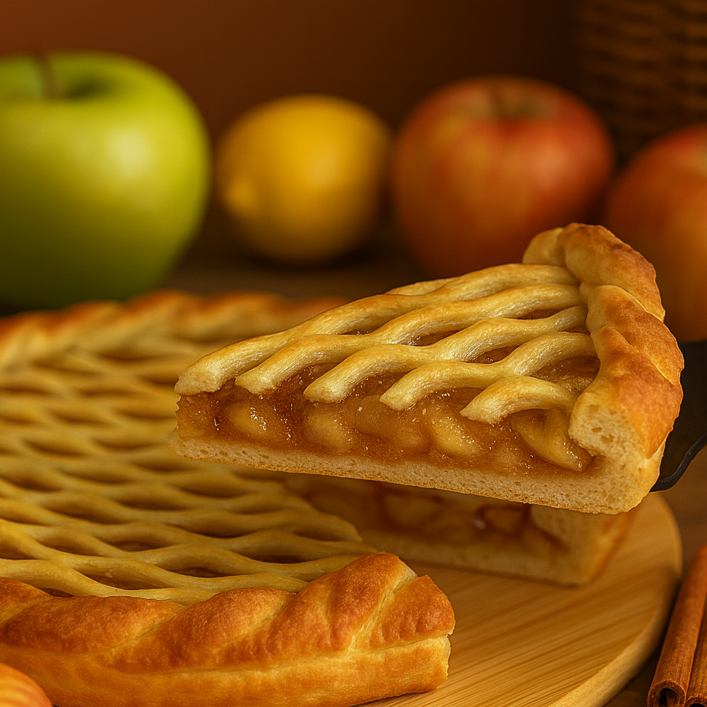 Pastete mit Äpfeln und Zimt