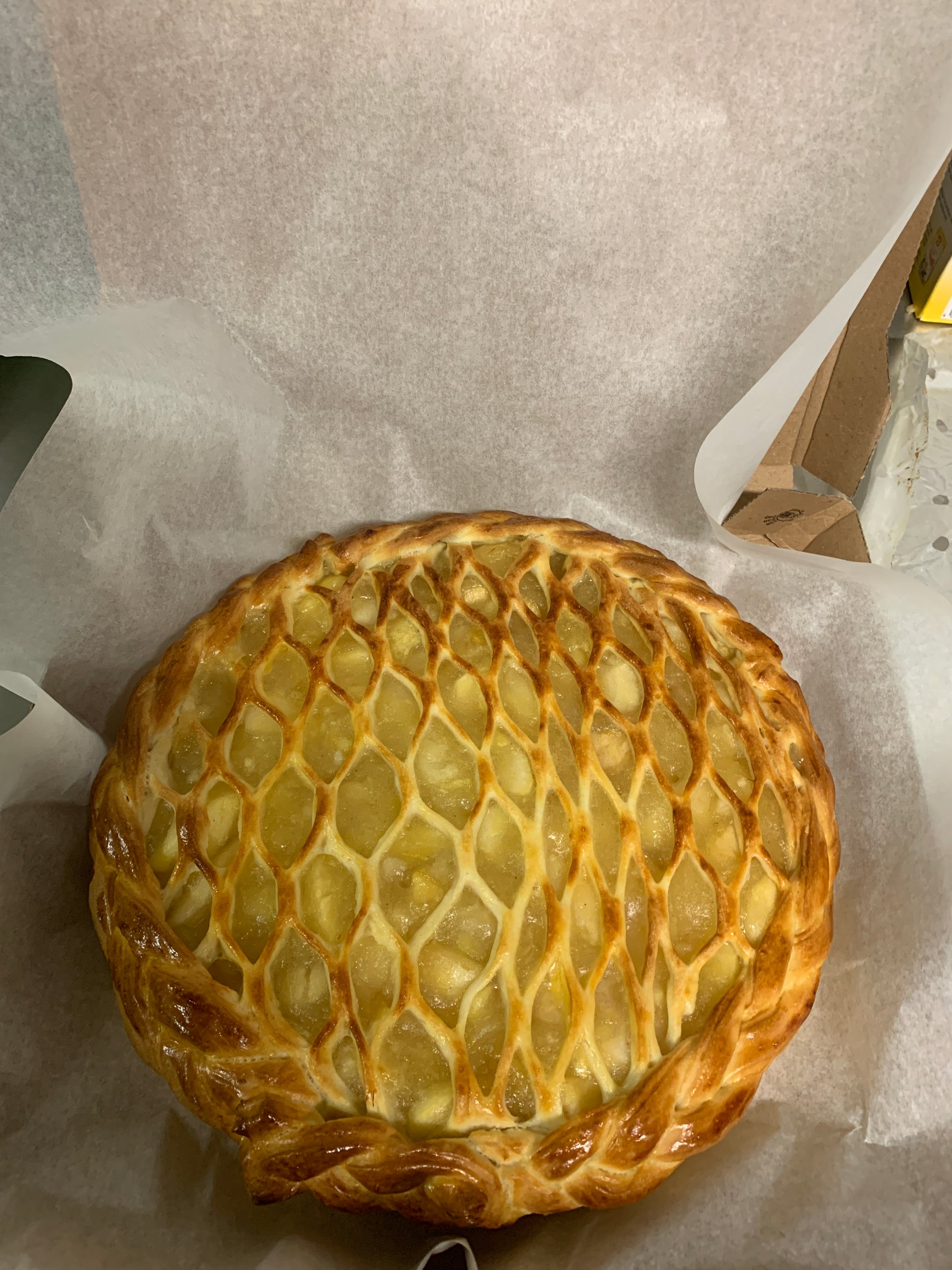 Pastete mit Äpfeln und Zimt