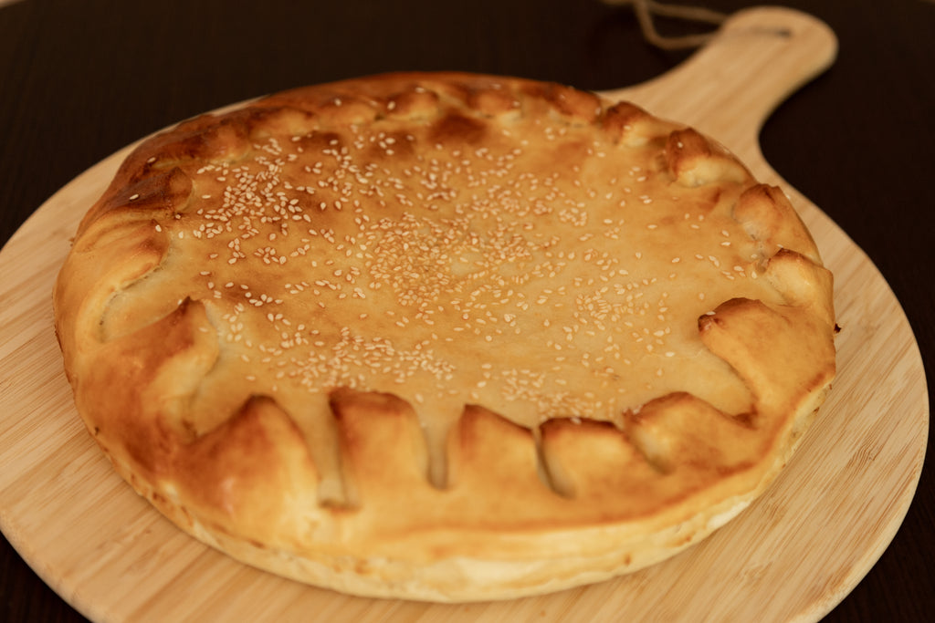 Pastete mit Kohl und Fleisch