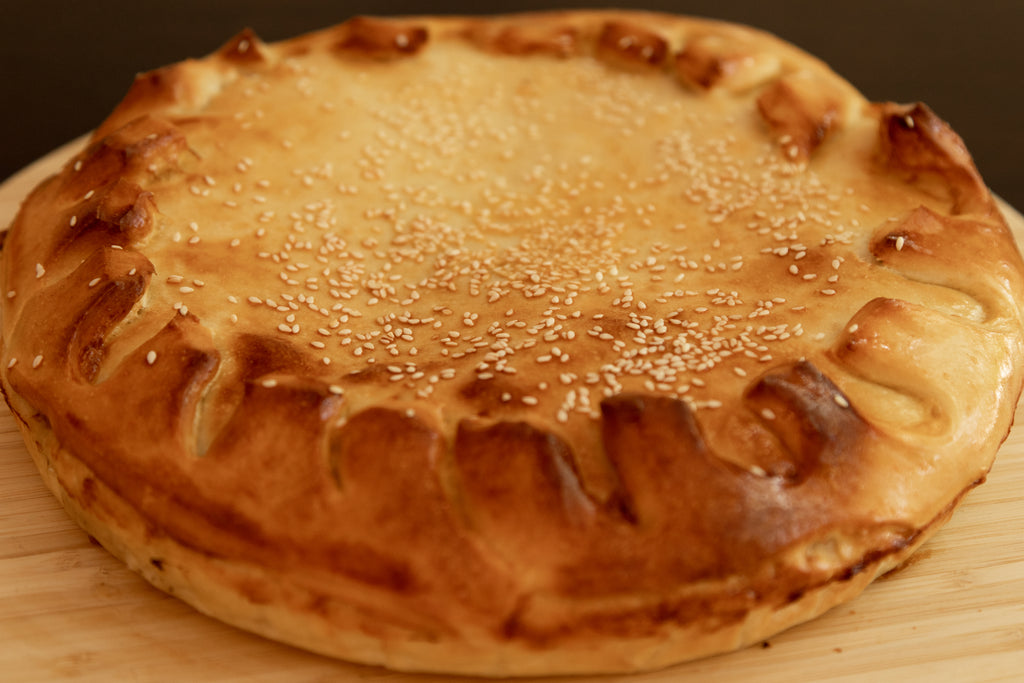 Pastete mit Kohl und Fleisch