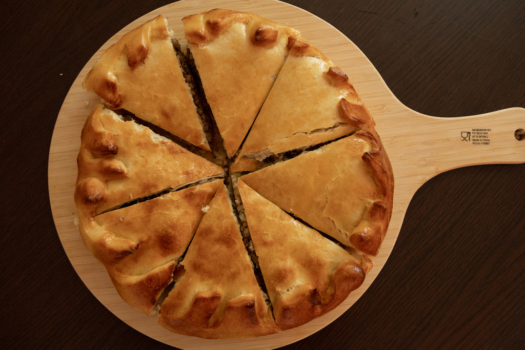 Pastete mit Kartoffeln und Fleisch