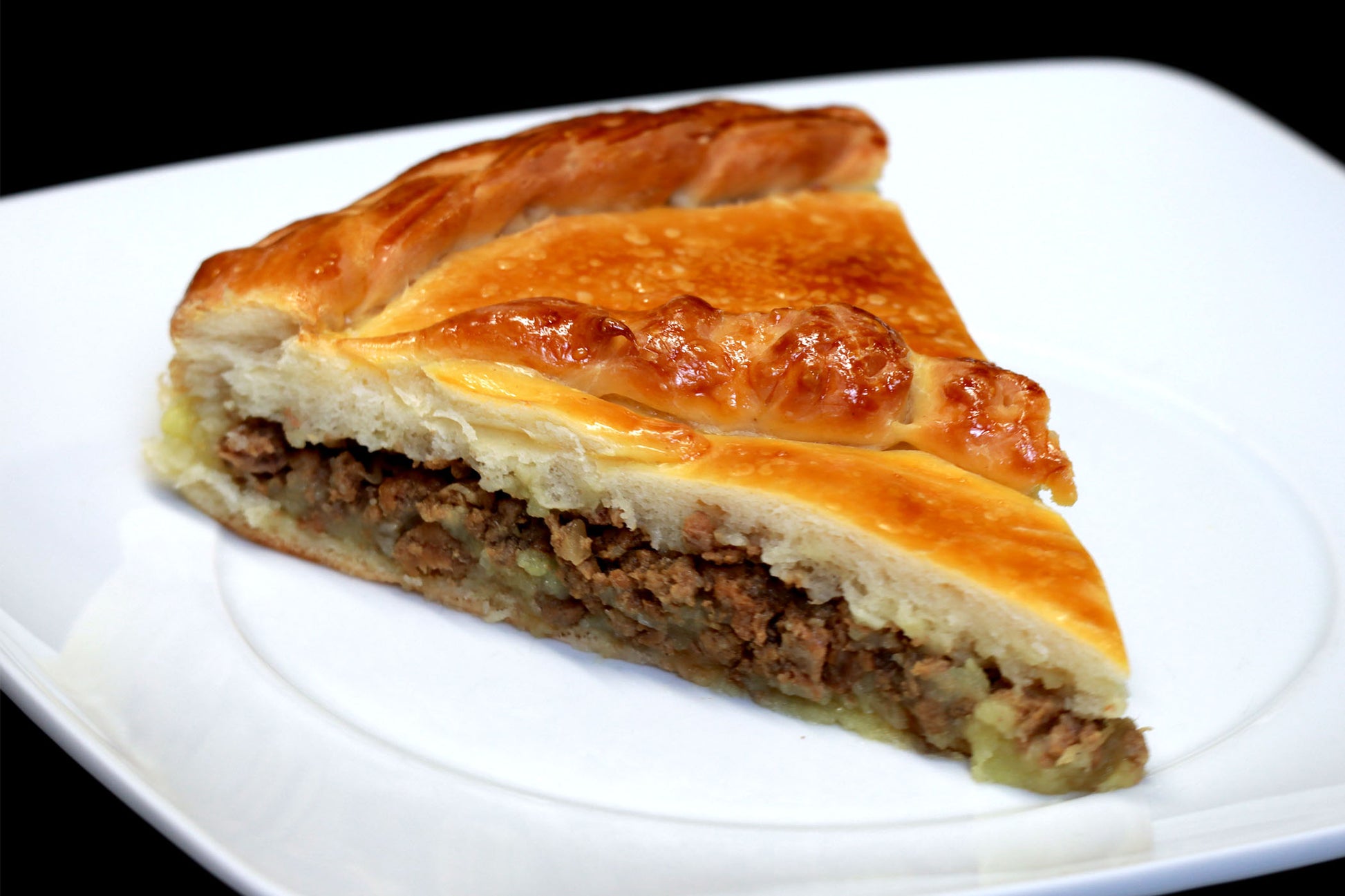 Pastete mit Kartoffeln und Fleisch