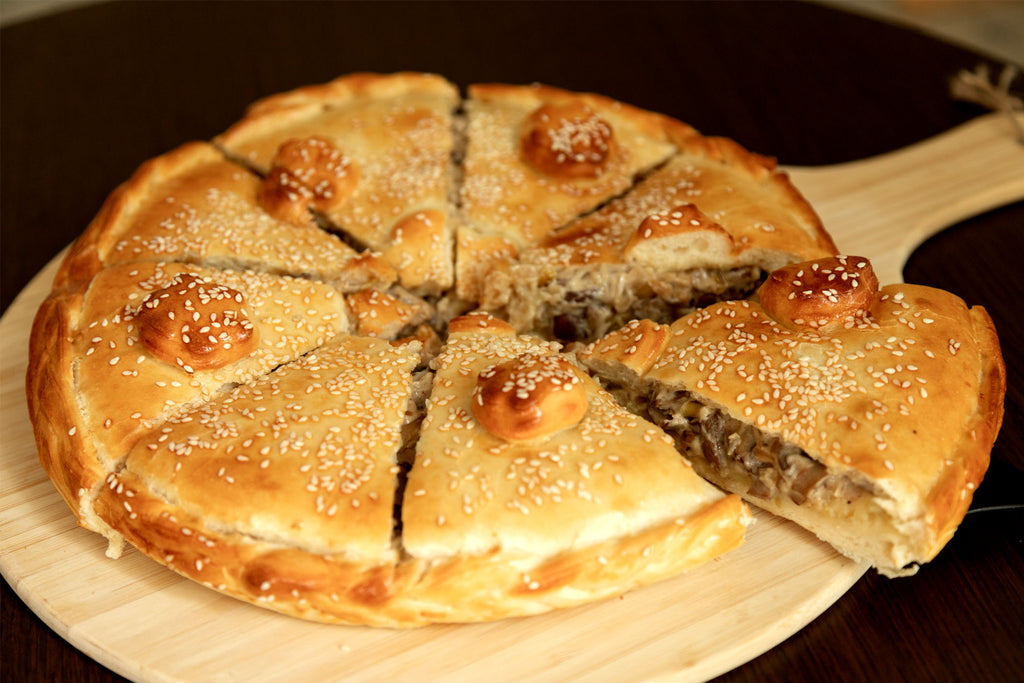 Pastete mit Kartoffeln und Pilzen