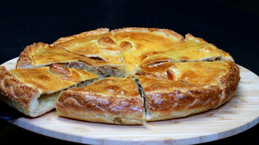 Pastete mit Kartoffeln und Pilzen