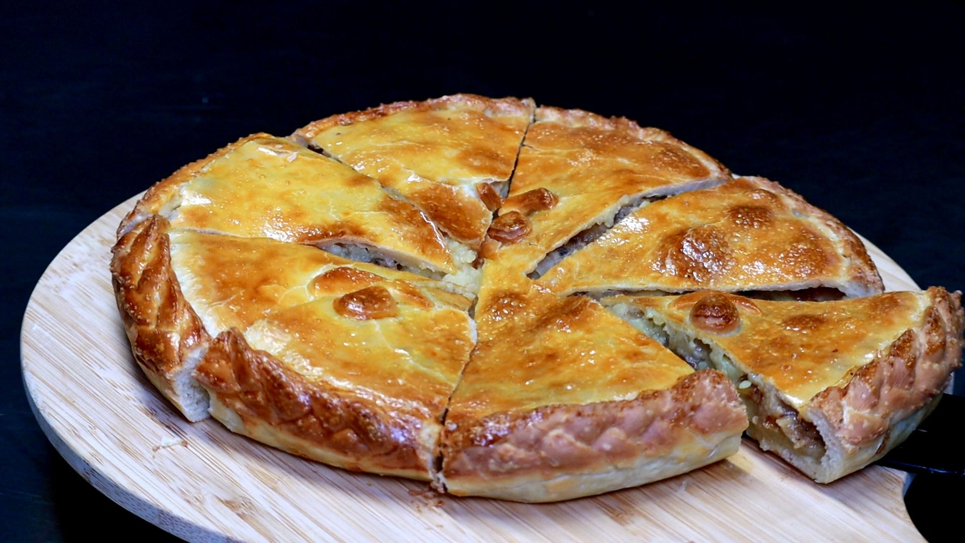 Pastete mit Kartoffeln und Pilzen