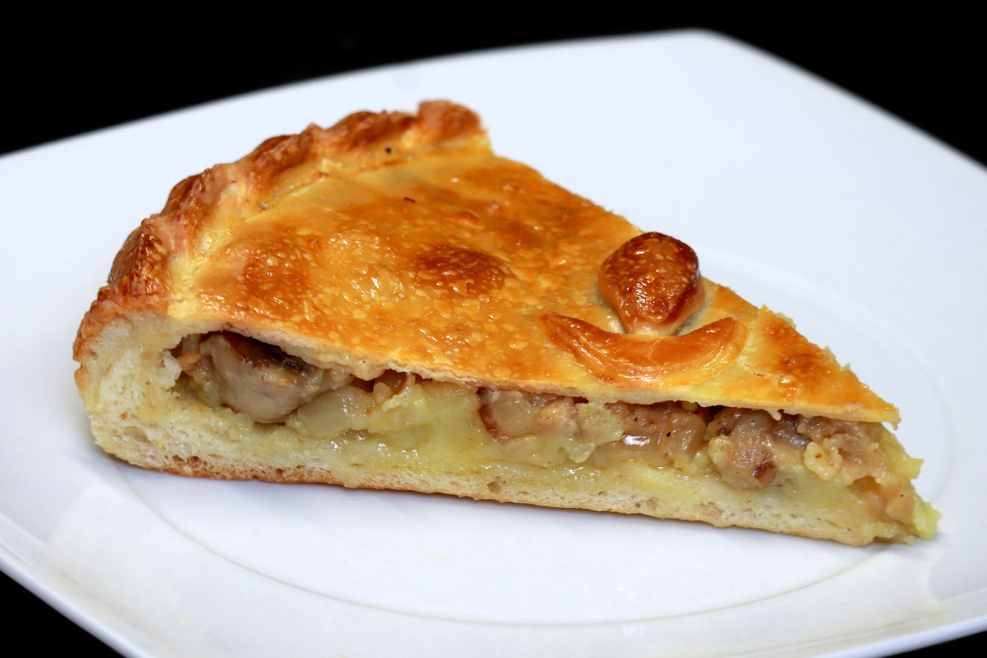 Pastete mit Kartoffeln und Pilzen