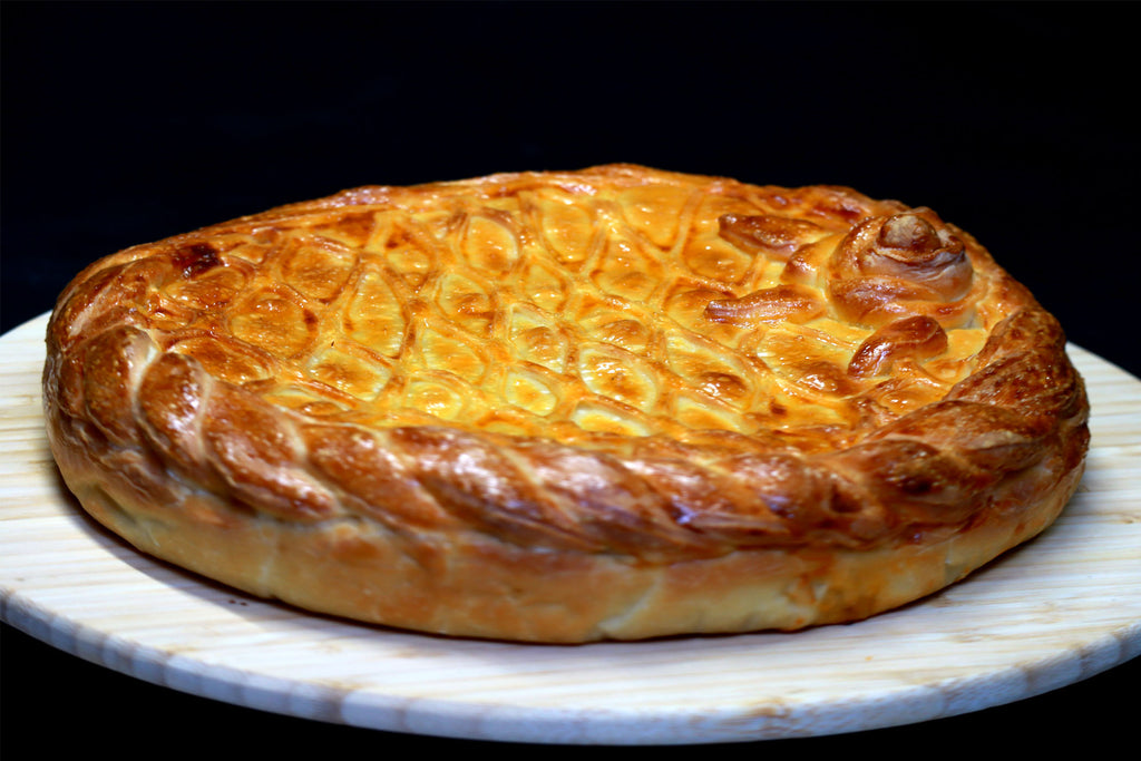 Pastete mit Kohl und Fleisch