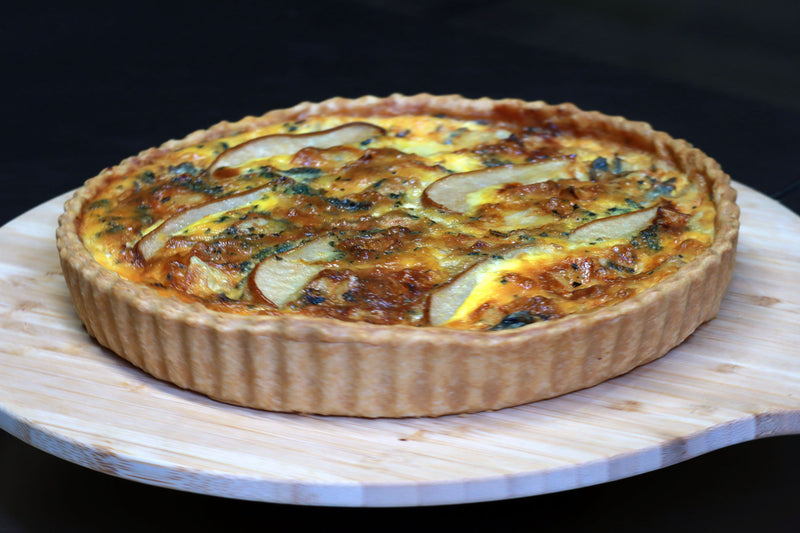Birne & Blauschimmelkäse Quiche