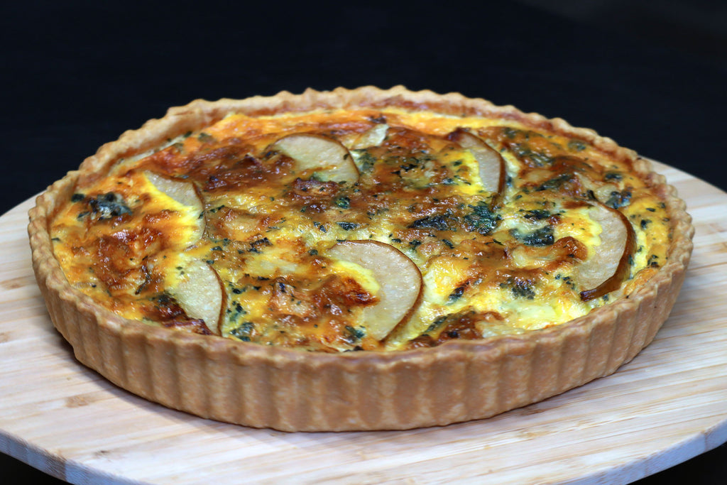 Quiche mit Birne & Blauschimmelkäse