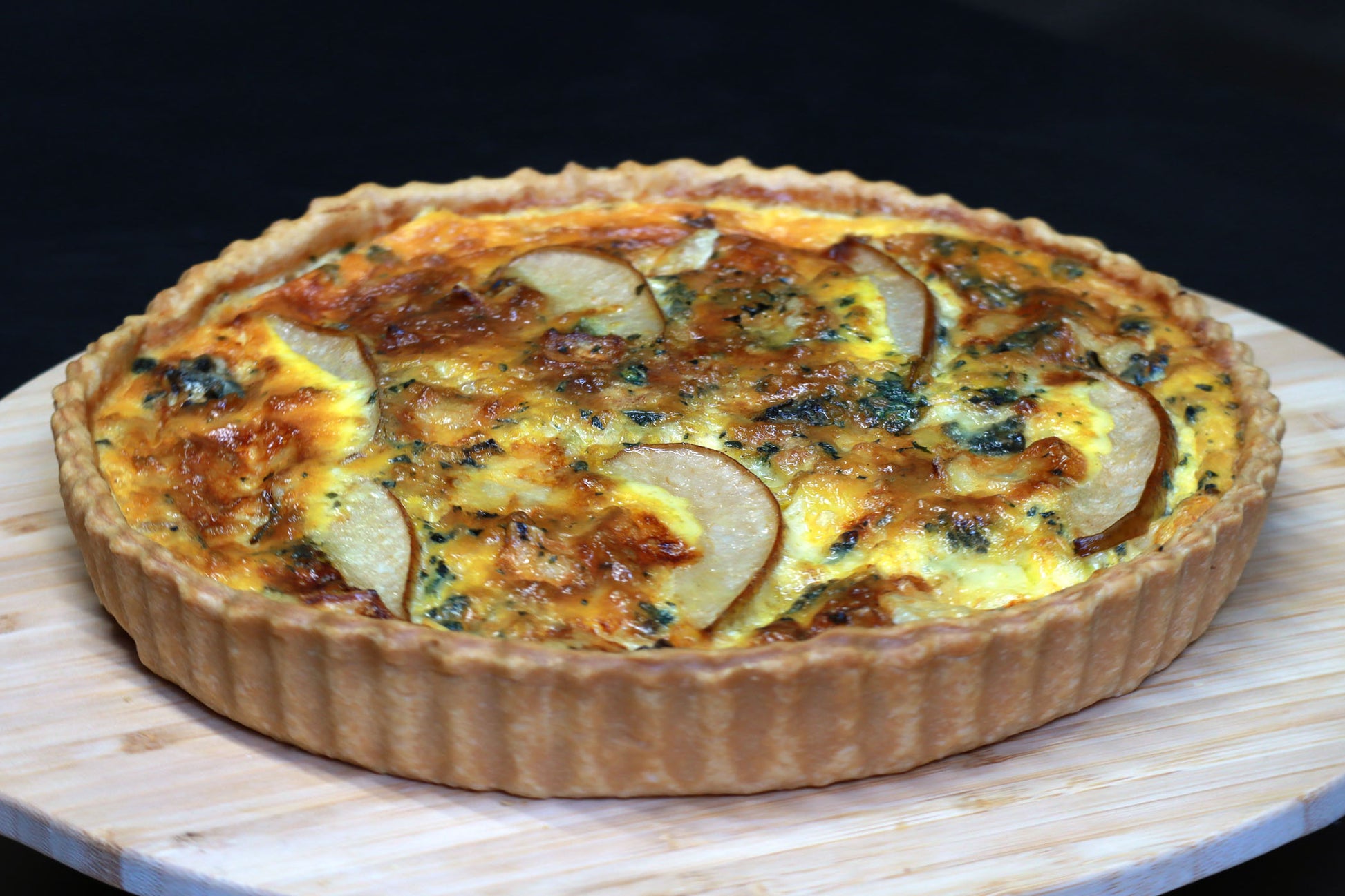 Quiche mit Birne & Blauschimmelkäse