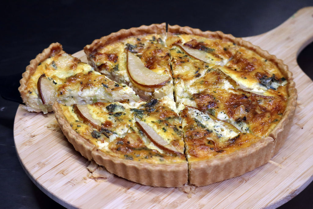 Quiche mit Birne & Blauschimmelkäse