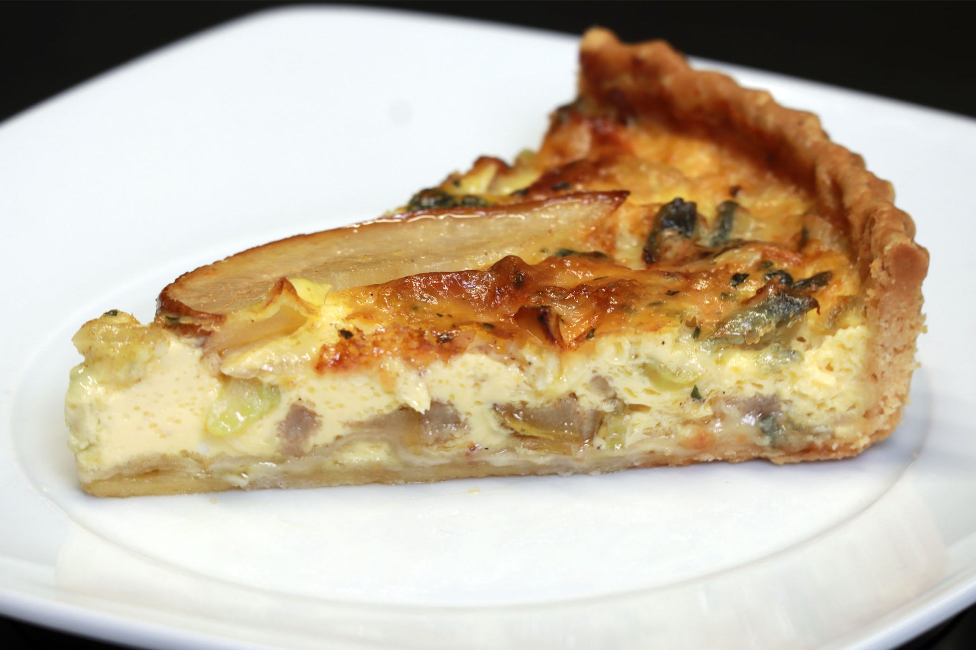 Quiche mit Birne & Blauschimmelkäse