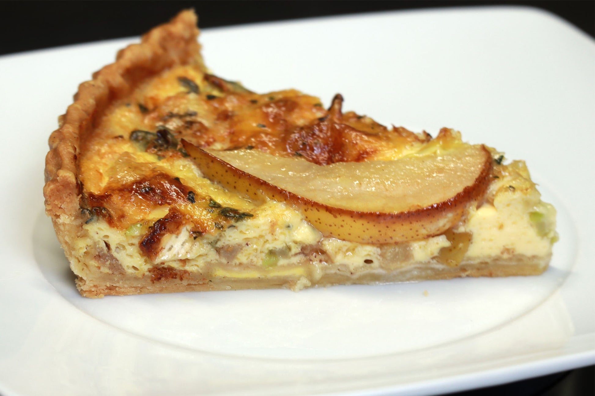 Quiche mit Birne & Blauschimmelkäse