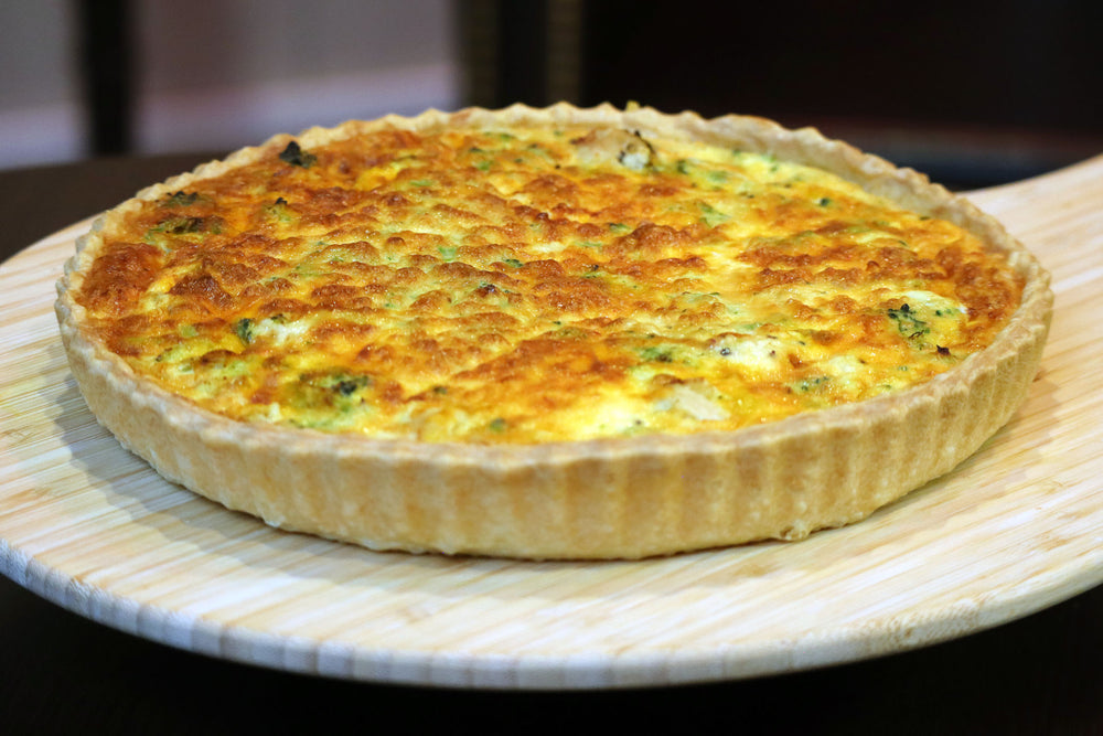 Frisch gebackene Quiche