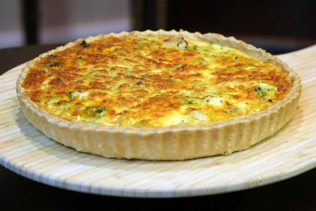 Quiche mit Hähnchen, Brokkoli & Cheddar
