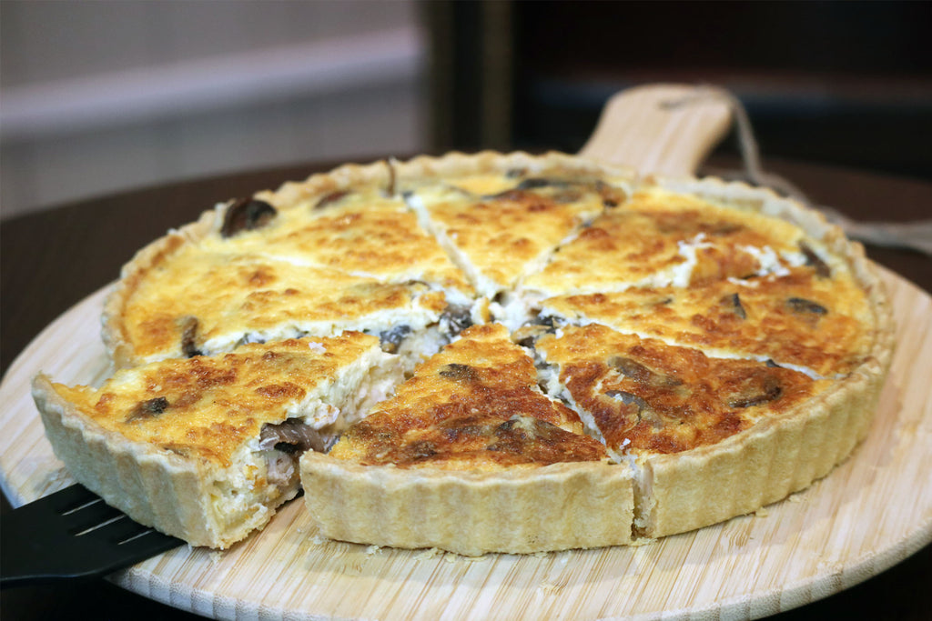 Quiche mit Hähnchen & Pilzen