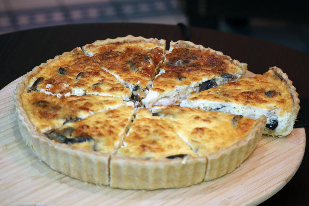 Quiche mit Hähnchen & Pilzen
