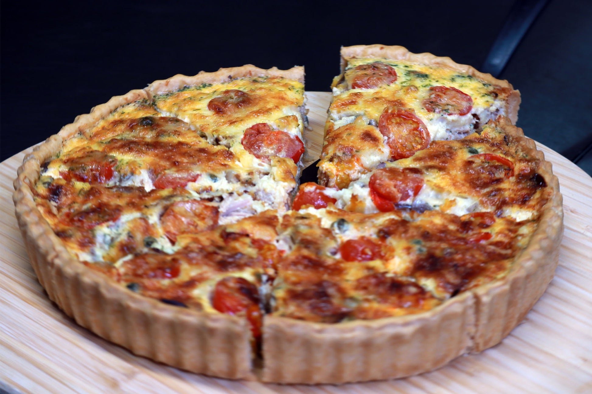Quiche mit Thunfisch & Kirschtomaten