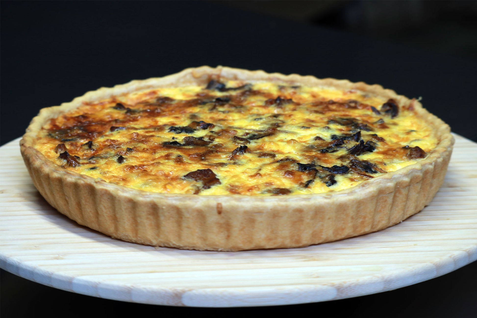 Quiche mit Waldpilzen