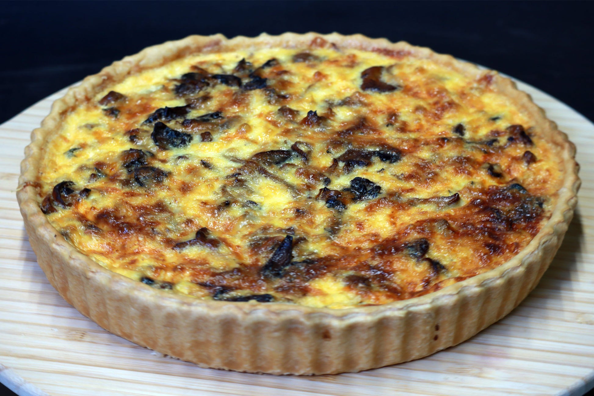 Quiche mit Waldpilzen