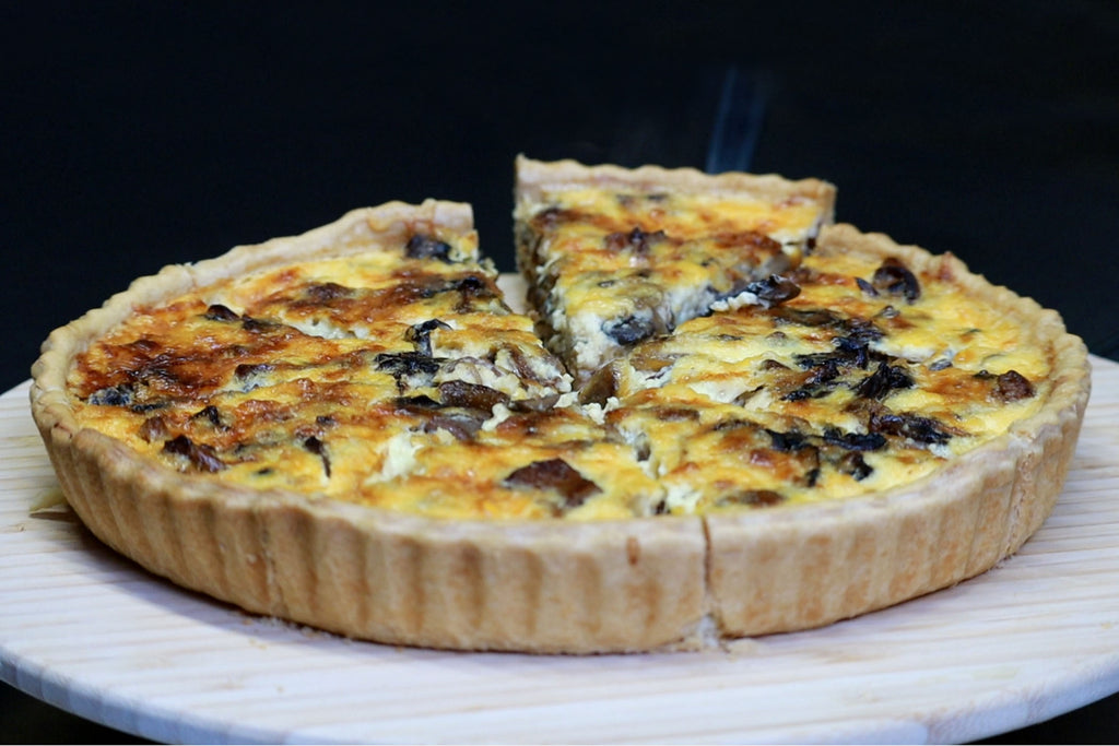 Quiche mit Waldpilzen