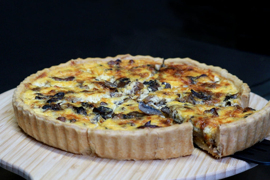 Quiche mit Waldpilzen