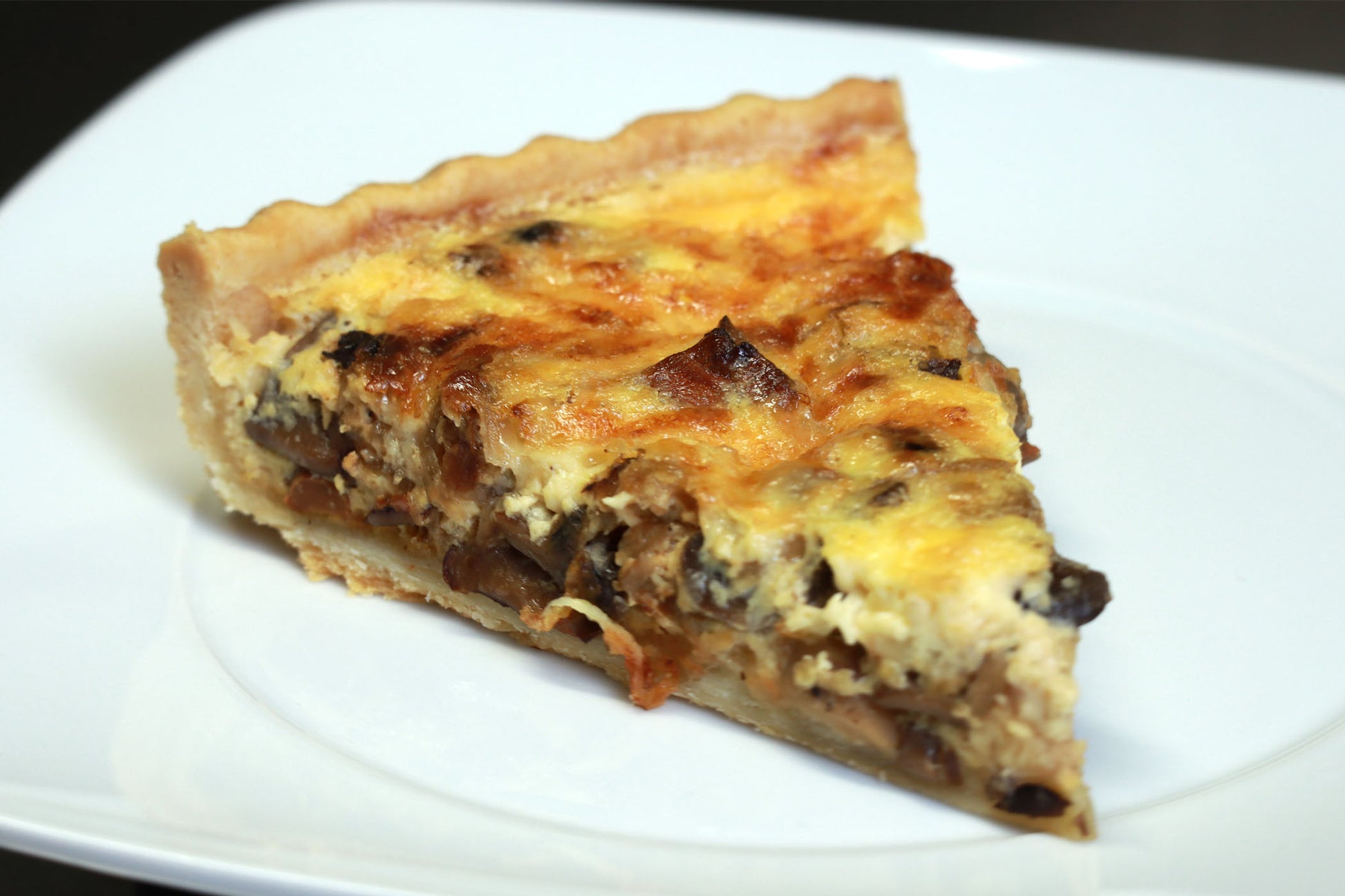 Quiche mit Waldpilzen