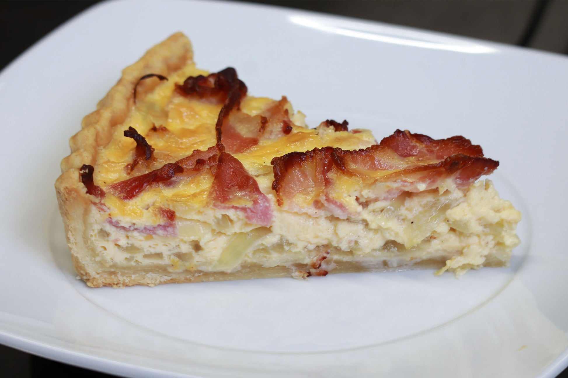Quiche mit Zwiebeln & Speck