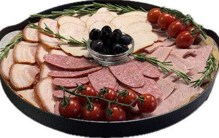 Fleischplatte (4 Sorten geräuchertes Fleisch)