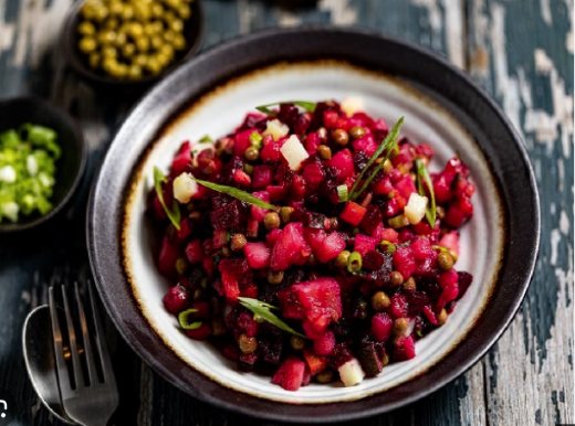 Salat „Vinaigrette“ mit Sauerkraut