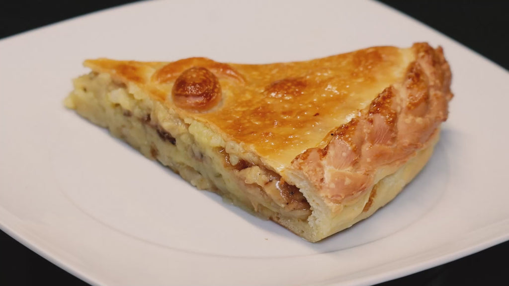 Pastete mit Kartoffeln und Pilzen