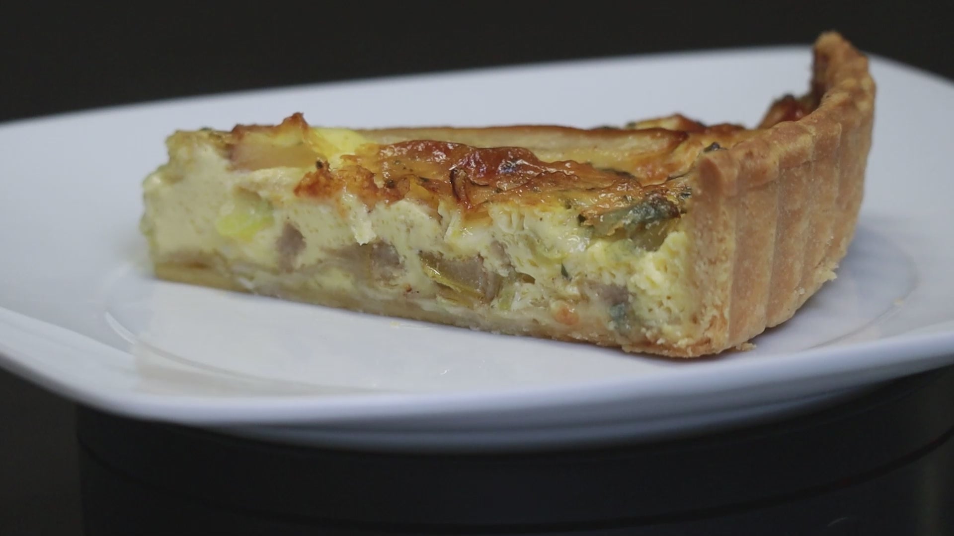 Quiche mit Birne & Blauschimmelkäse