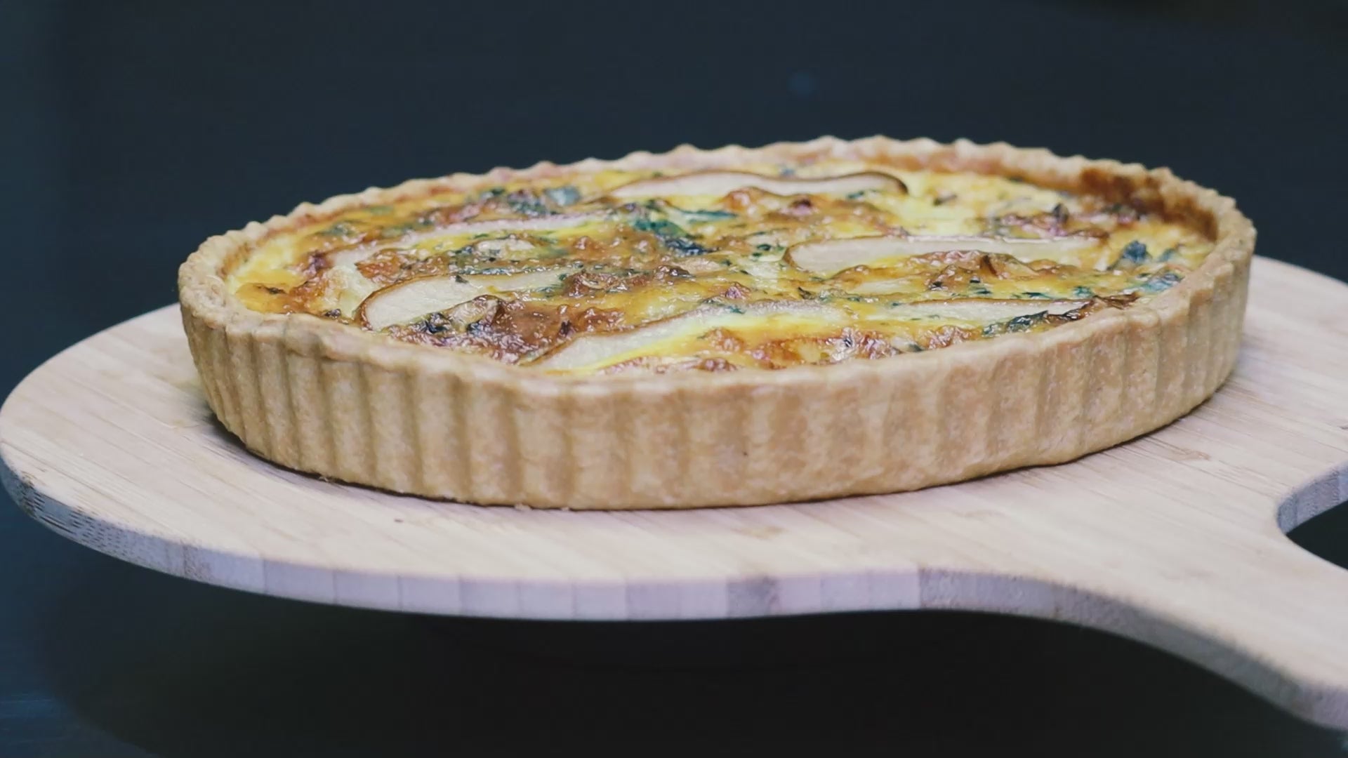 Quiche mit Birne & Blauschimmelkäse